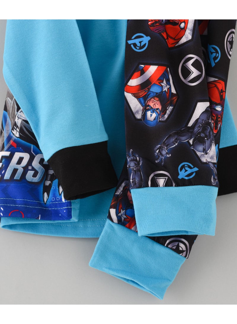 babyqlo Avengers Printed Glow In The Dark  Pyjama Set Multicolour  - Image 5