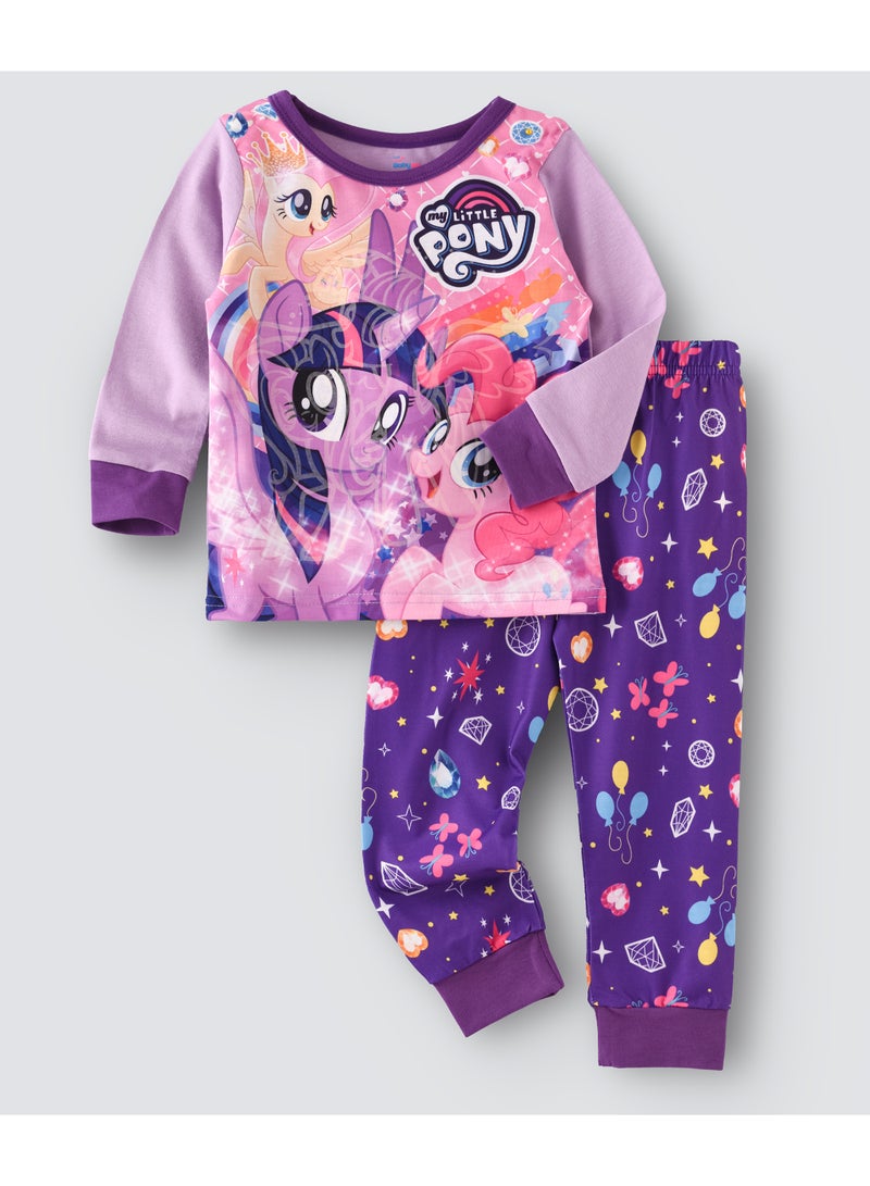 babyqlo My Little Pony Printed Glow In The Dark  Pyjama Set Multicolour  - Image 1