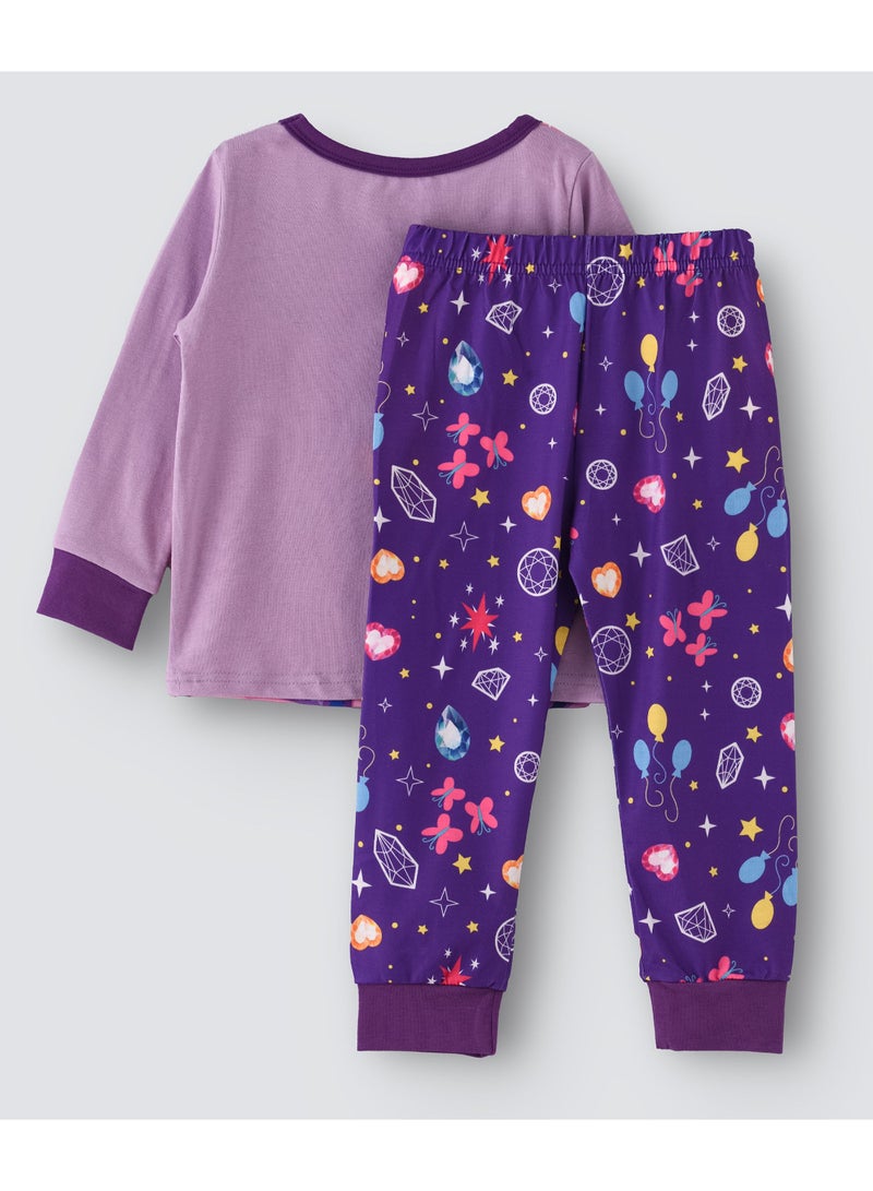 babyqlo My Little Pony Printed Glow In The Dark  Pyjama Set Multicolour  - Image 2
