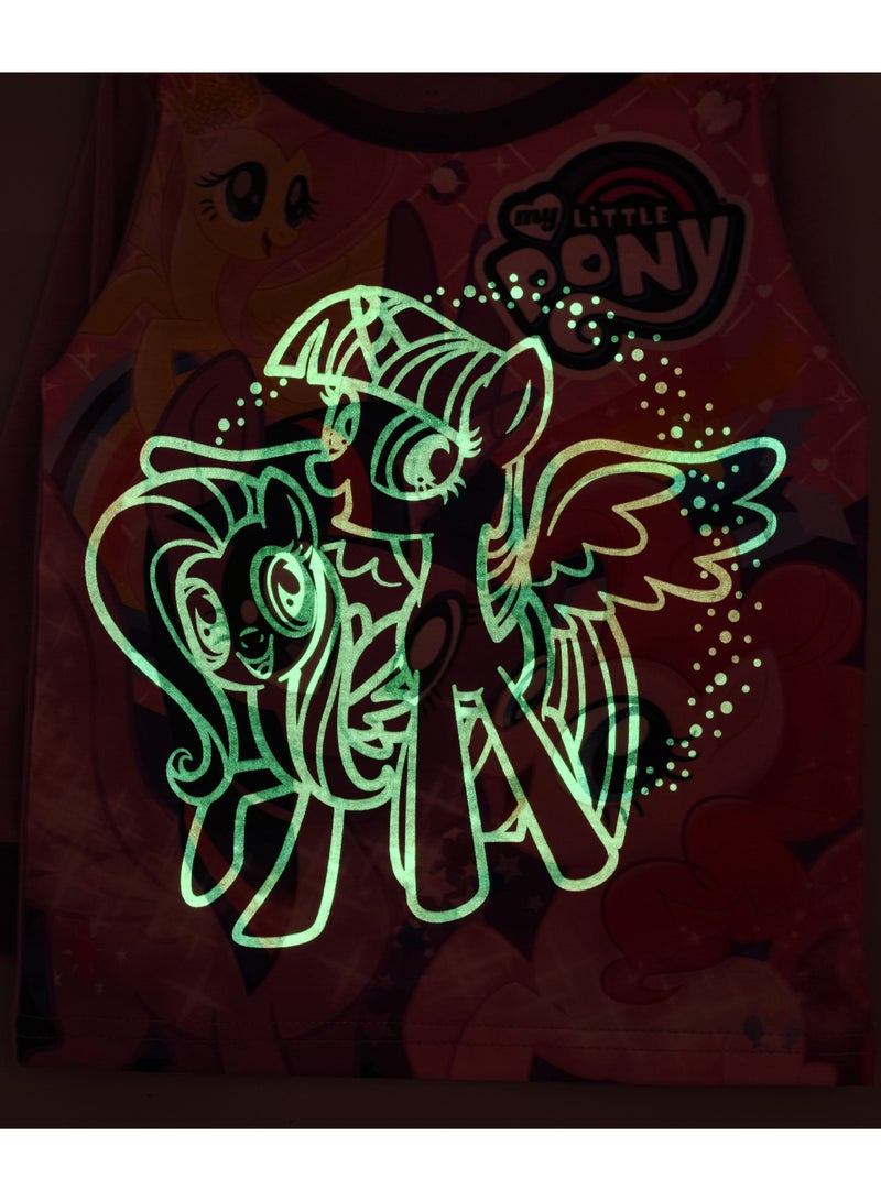 babyqlo My Little Pony Printed Glow In The Dark  Pyjama Set Multicolour  - Image 4