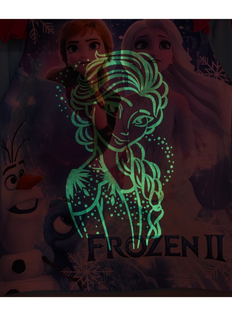 babyqlo Frozen Printed Glow In The Dark  Pyjama Set Multicolour  - Image 4