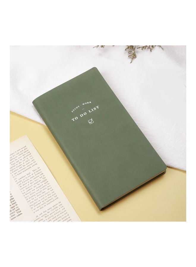 Generic Portable Mini Travel Journal Diary PU Writing Notebook Green  - Image 2