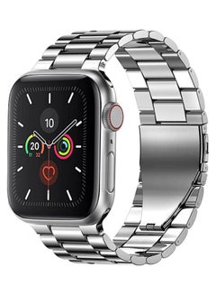 NAISU Stainless Steel Band For Apple iWatch Series 6/5/4/3/2/1/SE 42-44mm Silver 