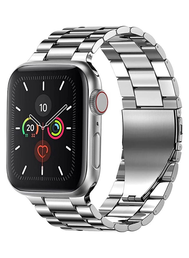 Stainless Steel Band For Apple iWatch Series 6/5/4/3/2/1/SE 42-44mm Silver