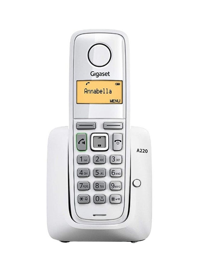 Gigaset - Digital Cordless Phone For Home, Office And Hotels A220 White - Image 1