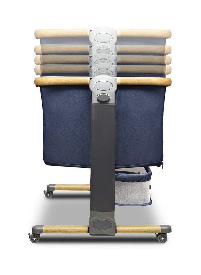 lionelo - Timon 3-In-1 Bedside Cot And Standalone WithTravel Bed With Mattress - Blue Navy - Image 1