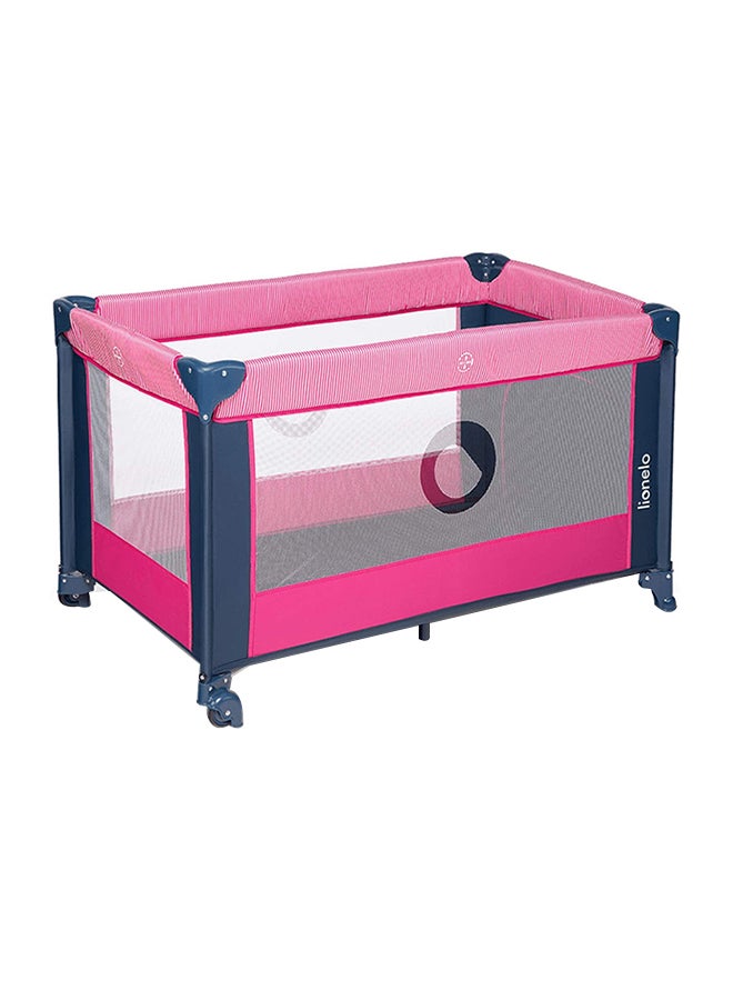 lionelo Stefi Baby Playpen - Pink Rose  - Image 1