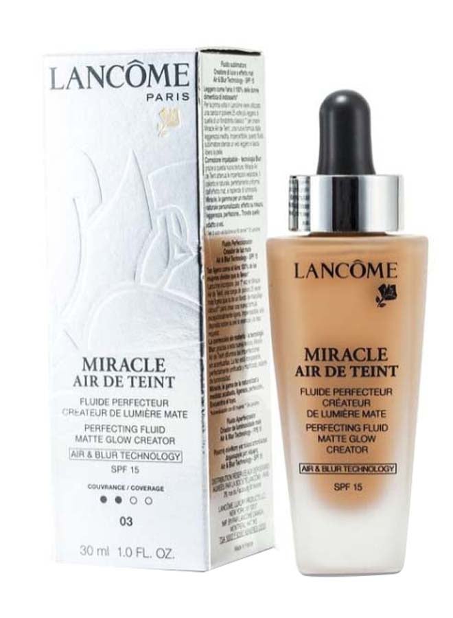 Miracle Air De Teint Perfecting Fluid Foundation SPF15 03 Beige Diaphane