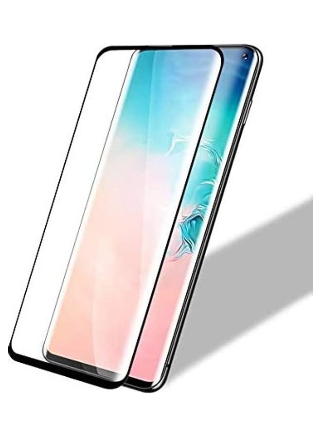 ICS Tempered Glass Screen Protector For Samsung Galaxy S10+ Clear/Black