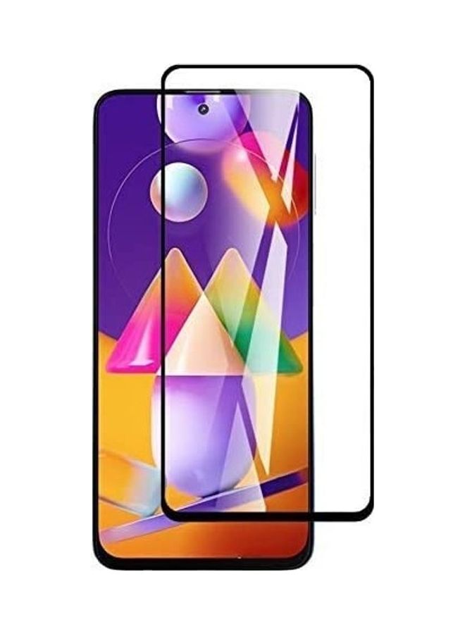 ICS Tempered Glass Screen Protector For Samsung Galaxy M31s Clear/Black - Image 1