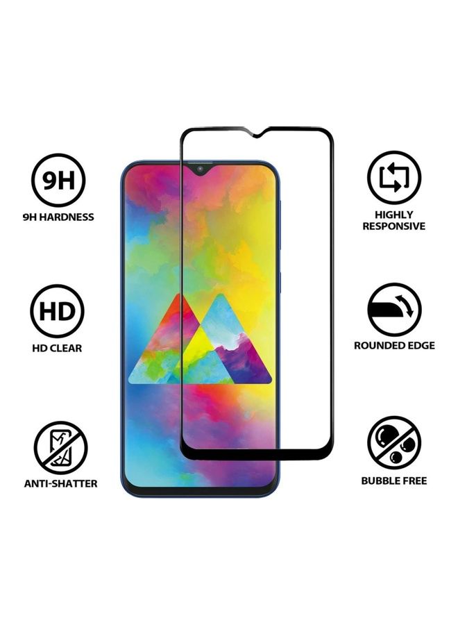 ICS Tempered Glass Screen Protector For Samsung Galaxy A20 Clear/Black - Image 2