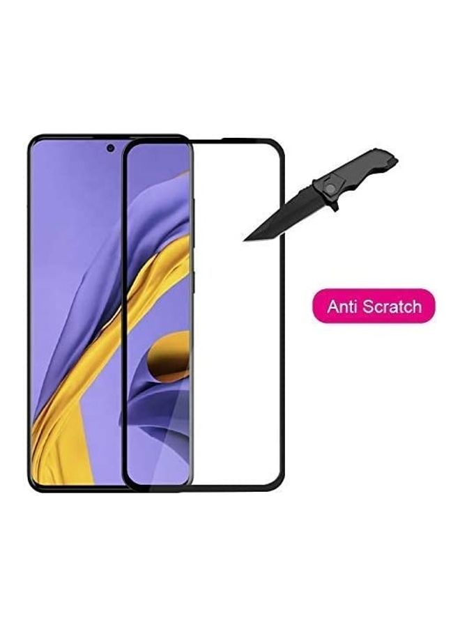 ICS Tempered Glass Screen Protector For Samsung Galaxy A71 Clear/Black - Image 2