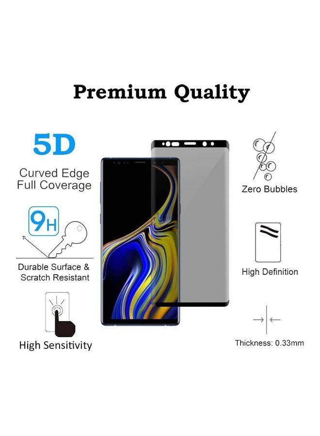 ICS Tempered Glass Screen Protector For Samsung Galaxy Note9 Clear/Black - Image 2