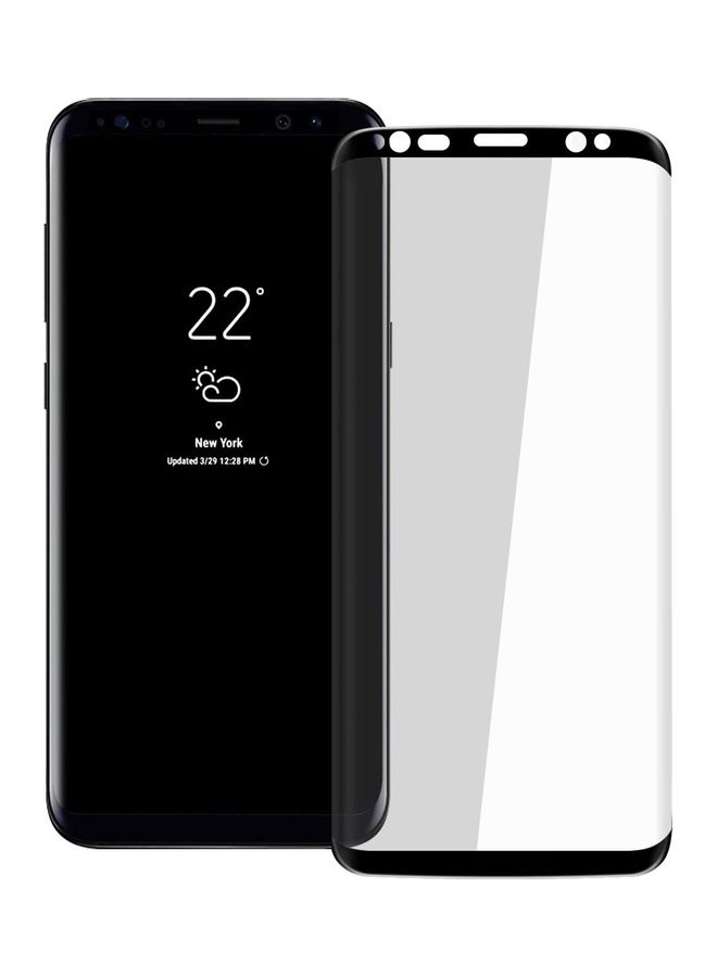 ICS Tempered Glass Screen Protector For Samsung Galaxy S8 Clear/Black - Image 1
