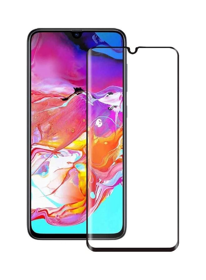 ICS Tempered Glass Screen Protector For Samsung Galaxy A70 Clear/Black - Image 1