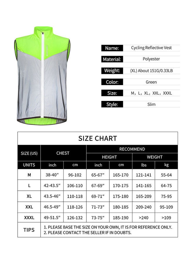 Reflective Sleeveless Cycling Vest L - v1621939939/N47628879A_3