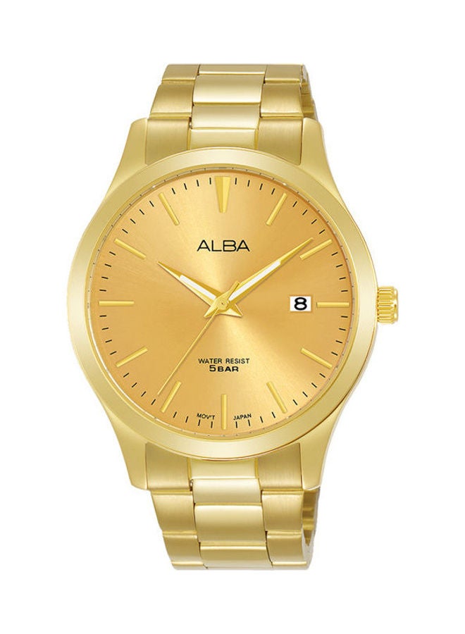 ساعة يد كاجوال بعقارب وسوار من الإستانلس ستيل طراز As9M34X1 men