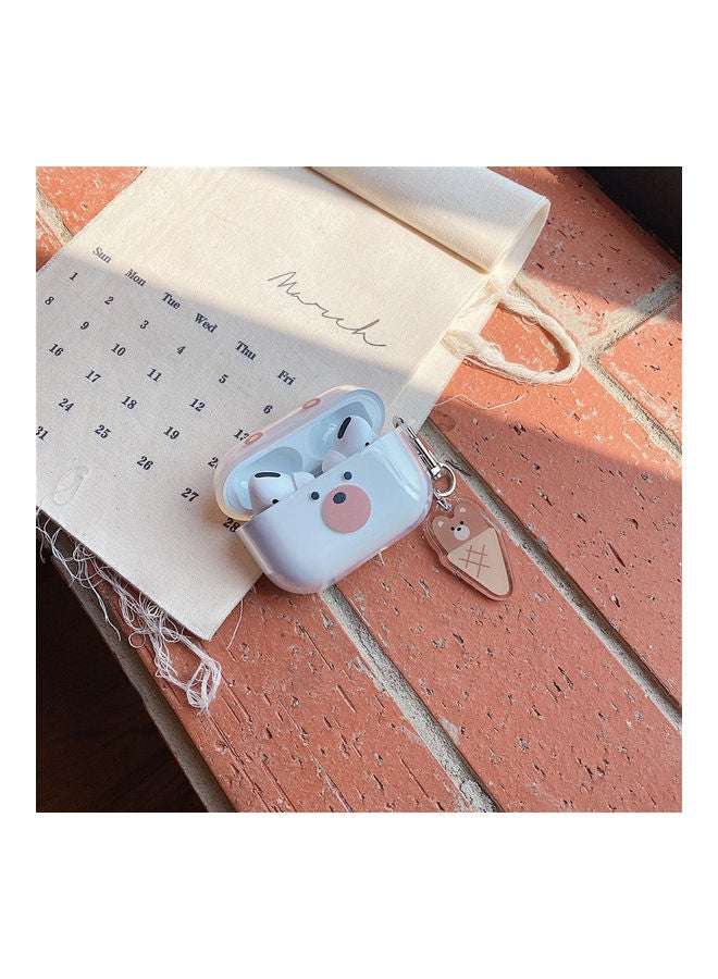 XiuWoo Cute Bear Themed Case Cover For Apple AirPods Pro Clear/Brown/Black  - Image 2