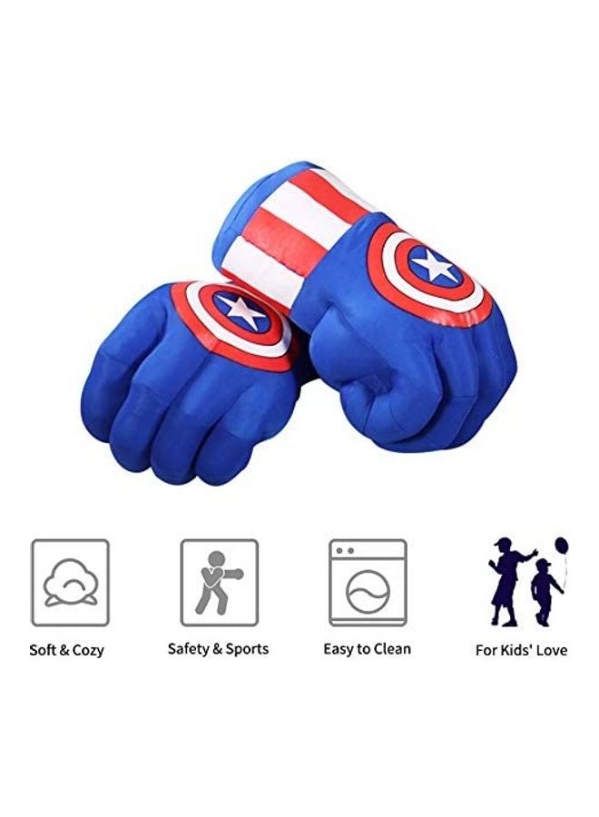 Captain America Costume Gloves - Image 1