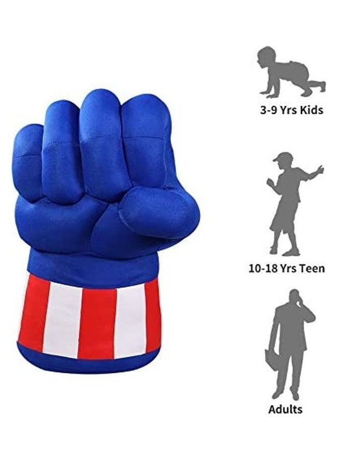 Captain America Costume Gloves - Image 2