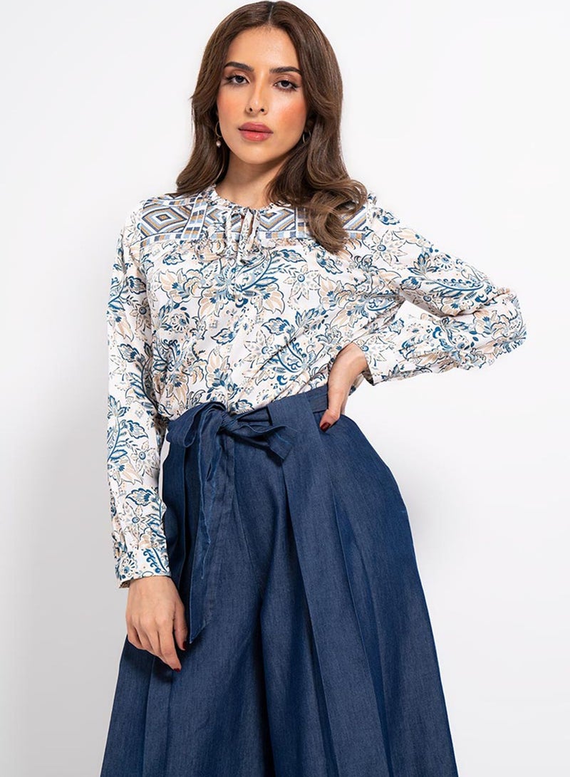 RINA Stylish Floral Print Top Multicolour  - Image 1
