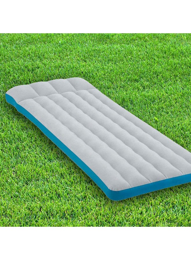 INTEX Inflatable Camping Airbed Combination White/Blue 28.35x7.87x74.41inch - Image 3