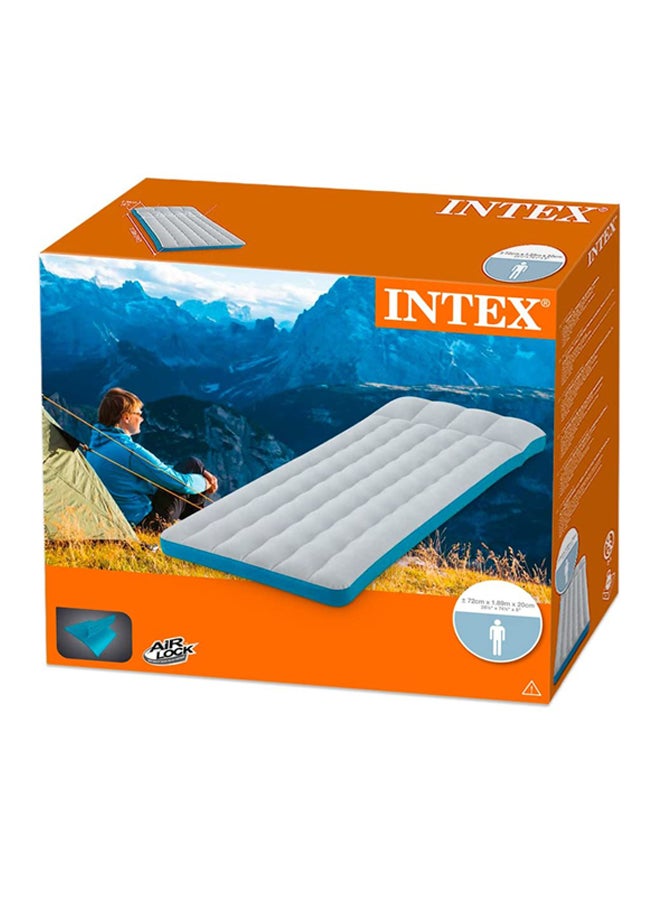 INTEX Inflatable Camping Airbed Combination White/Blue 28.35x7.87x74.41inch - Image 4