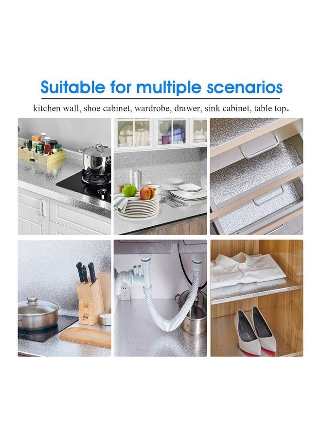 ZENHOME Waterproof Self Adhesive Foil Sticker Silver 40x5cm  - Image 5