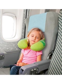 INTEX Travel Neck Pillow Cotton Green/Pink/Black 11x12x3inch  - Image 4
