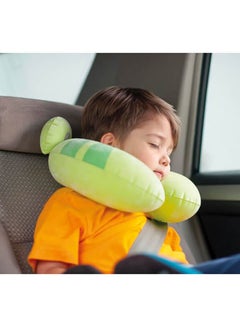 INTEX Travel Neck Pillow Cotton Green/Pink/Black 11x12x3inch  - Image 5