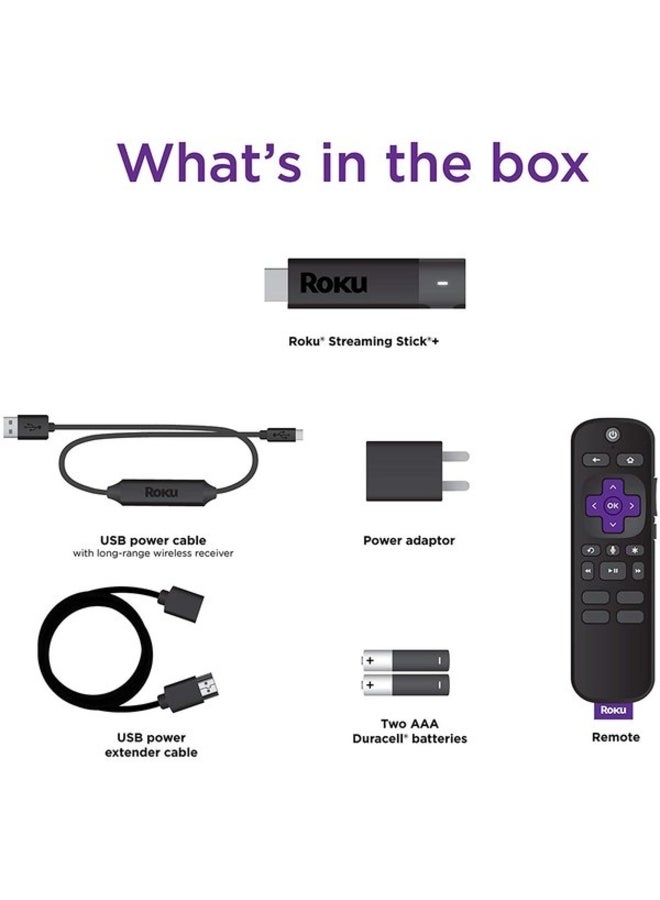 ROKU - Stick Plus Streaming Media Player Black - Image 1