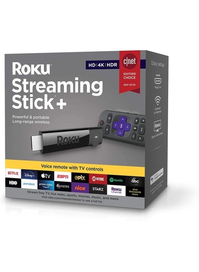 ROKU - Stick Plus Streaming Media Player Black - Image 1