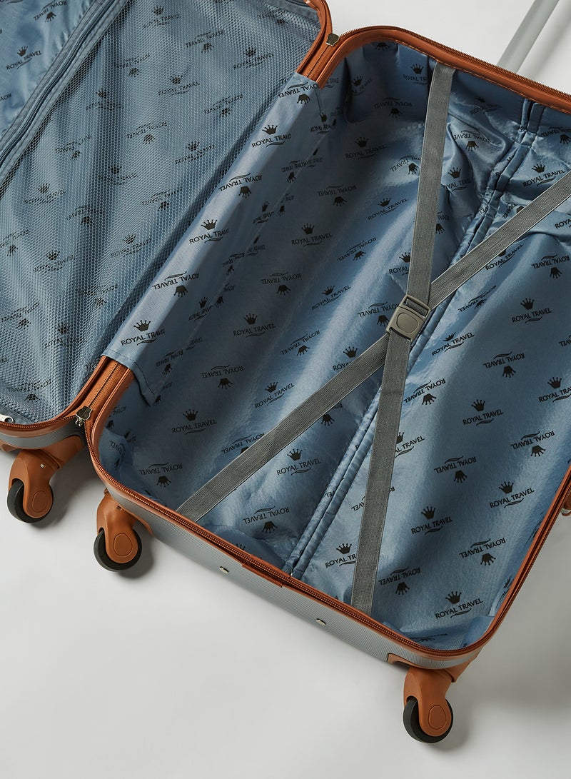 PK - 4-Piece Ultra Light Luggage Set Silver/Orange - Image 1