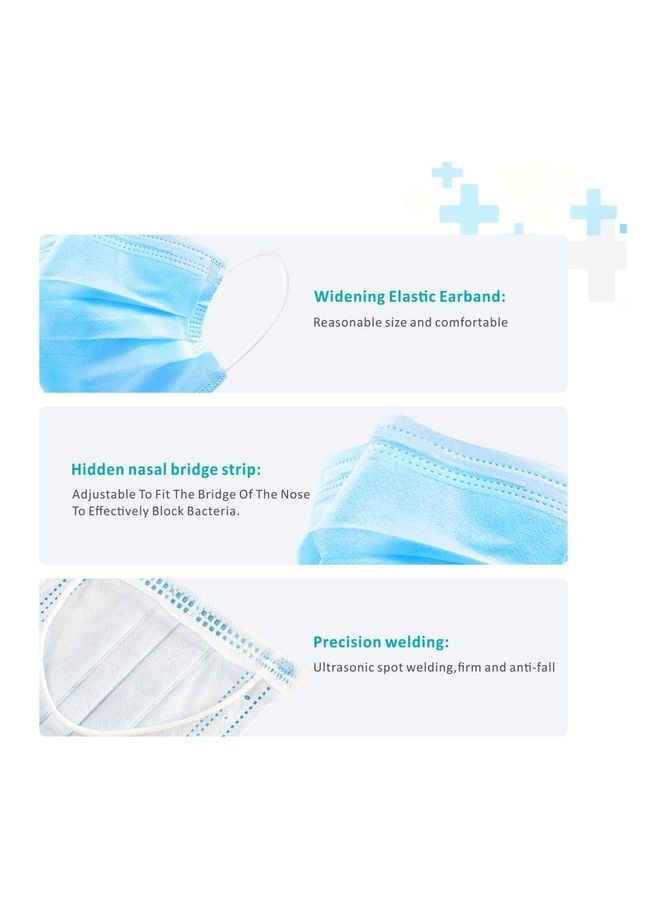 MMC 50 Pcs- 3 Ply Facemask with Elastic Earloops - Image 2