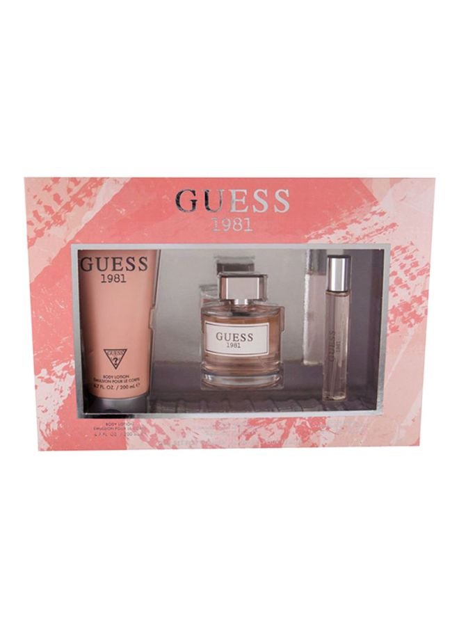 GUESS - 1981 Gift Set EDT 100ml, Body Lotion 200ml, Travel Spray 15ml - Image 1
