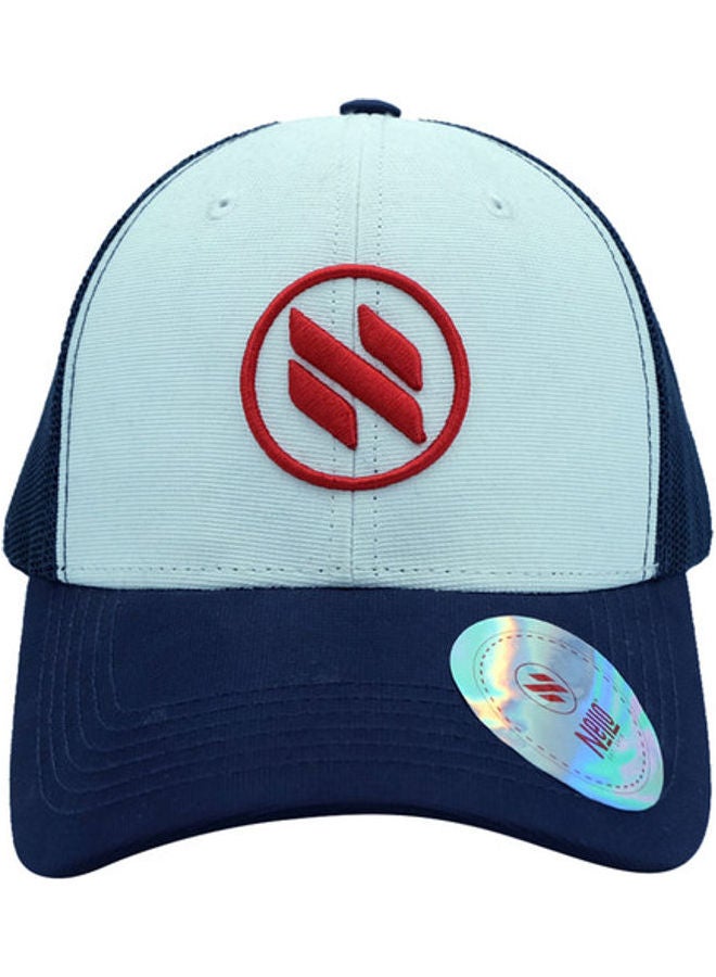 نيلو قبعة بنمط حضري وطبعة شعار أزرق - Image 1