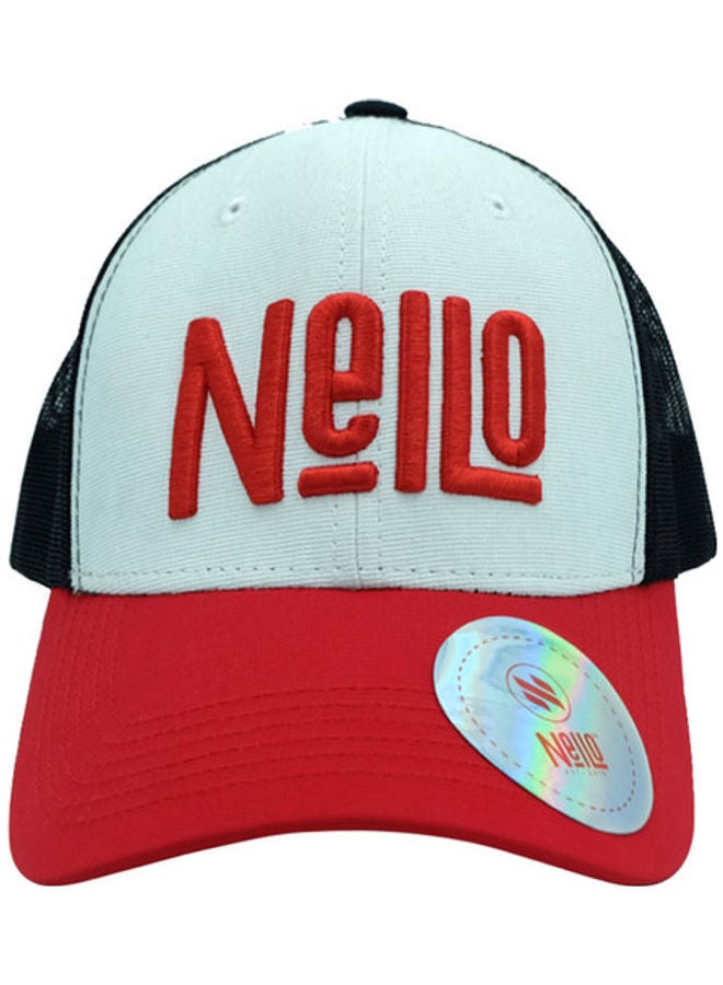 نيلو قبعة تراكر بتصميم ملابس الشارع أحمر/ أسود/ أزرق - Image 1