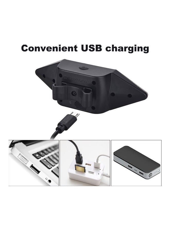 ماركة غير محددة - مصباح خلفي لمؤشر اتجاه الدراجة قابل للشحن بمنفذ USB مزود بجهاز تحكم عن بعد - Image 1