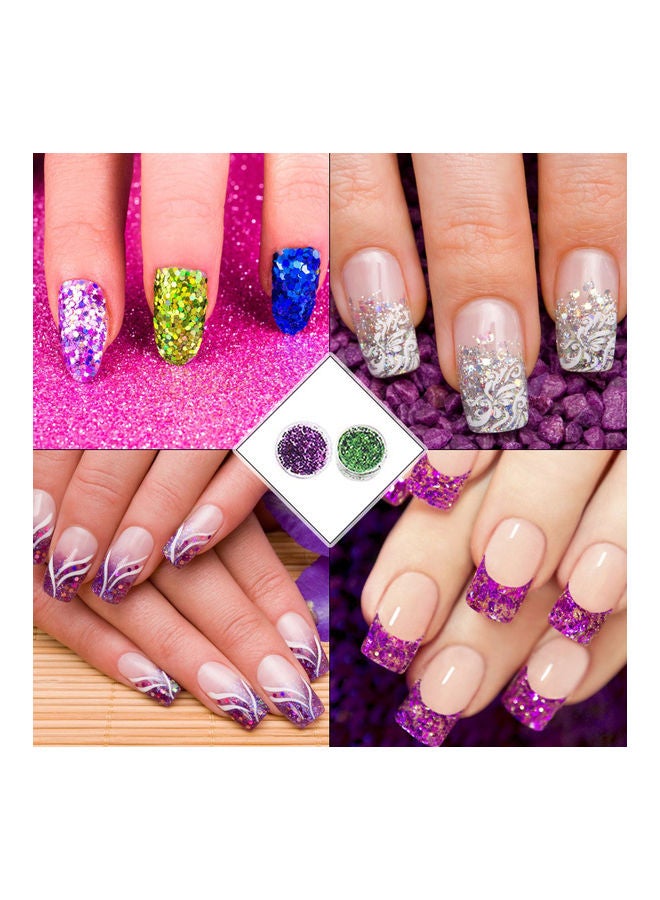 ANSELF Set of 10 Beauty DIY Salon Nail Tool Gel with Accessories Multicolour - Image 2