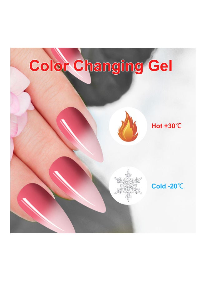 ANSELF Set of 10 Beauty DIY Salon Nail Tool Gel with Accessories Multicolour - Image 3