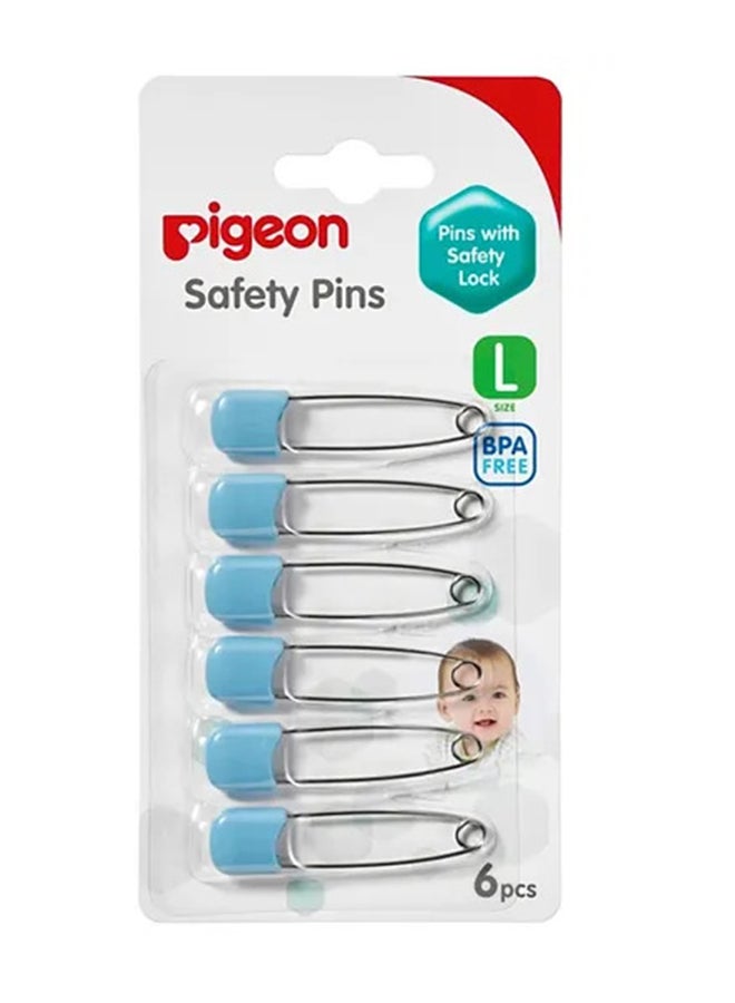 pigeon - Safety Pin, Pack of 6 - Assorted - Image 1