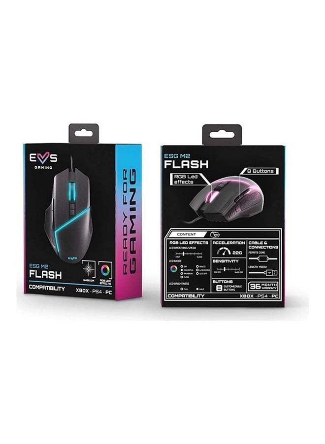 Energy Sistem Gaming Mouse ESG M2 Flash (6400 dpi mouse, USB, RGB LED lights, 8 customizable buttons) Black  - Image 5
