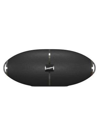 Ultimate PowerSound Bluetooth Speaker with Built-in Power Bank, HD Sound Clarity, 10m Transmission Range, Microphone, FM, Universal Compatibility- Bluetooth/ microSD Card/ USB Drive/ AUX, Rugby Shaped Design, Carrying Strap Black - v1622008234/N43347326A_1
