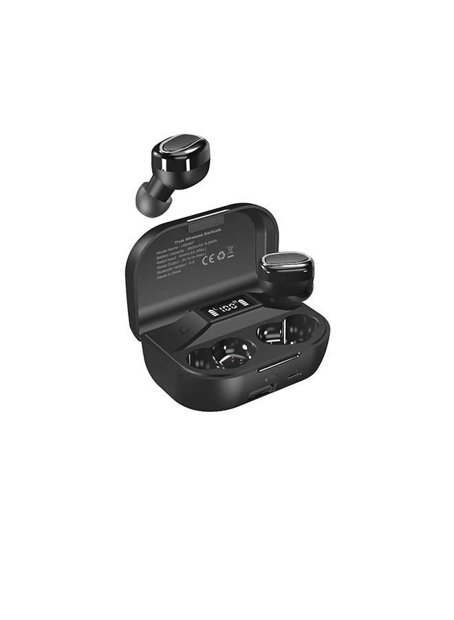 Energizer - Max truewireless Noise Cancelling Earbuds with 2600 mAh Power Bank Capability, 60 Hours Total Usage Time, IPX4 Water Resistance, LCD Display, Touch Control and Bluetooth 5.0 connectivity black - Image 1