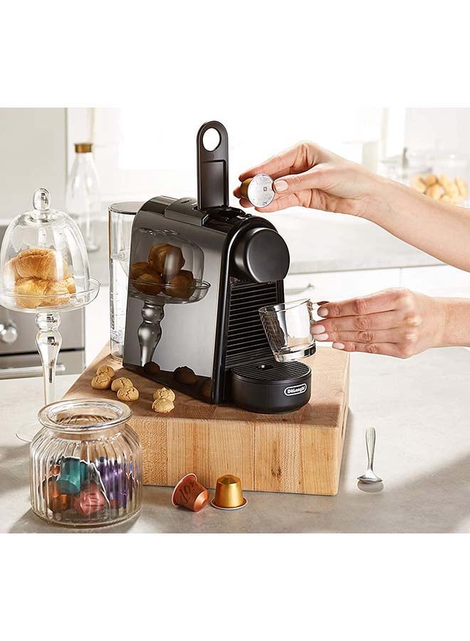 Nespresso - Essenza Mini Coffee Machine With 14 Capsules Black 8.4x20.4x33cm - Image 1