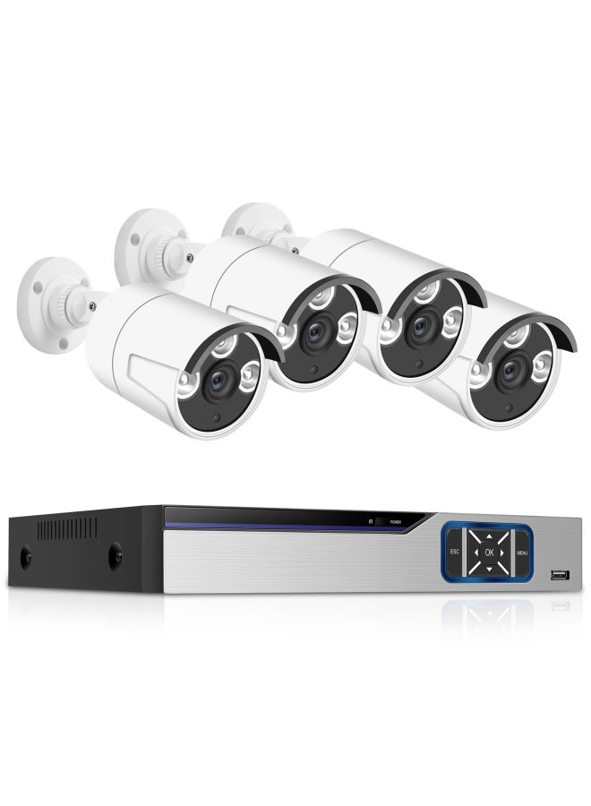 Generic 4-Piece 1080P WiFi IP66 Waterproof Night Vision Surveillance Security Camera System  - Image 1