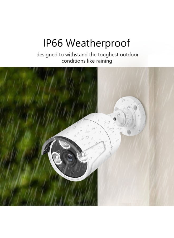Generic 4-Piece 1080P WiFi IP66 Waterproof Night Vision Surveillance Security Camera System  - Image 4