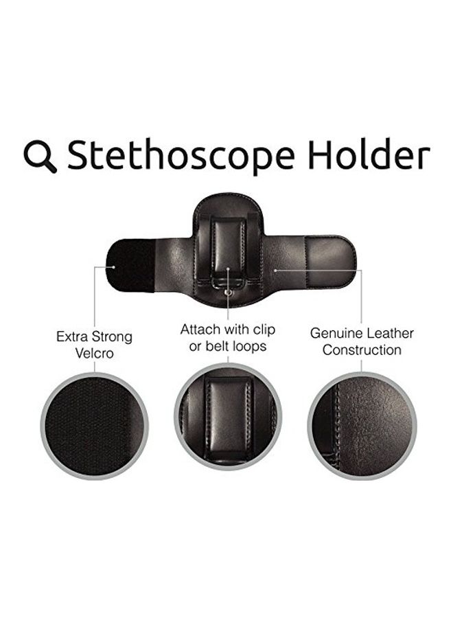 Medical Basics Stethoscope Holder With Velcro Closure And Belt Clip - Image 3