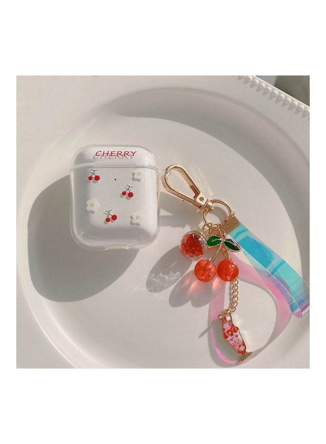 XiuWoo Protective Case Cover with Chain for Apple AirPods 1/2 Clear  - Image 5