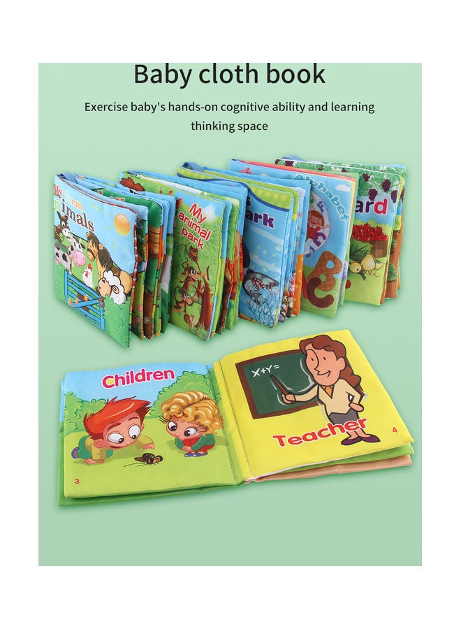 6-Piece Baby Cognitive Clouth Book Toy - Image 2